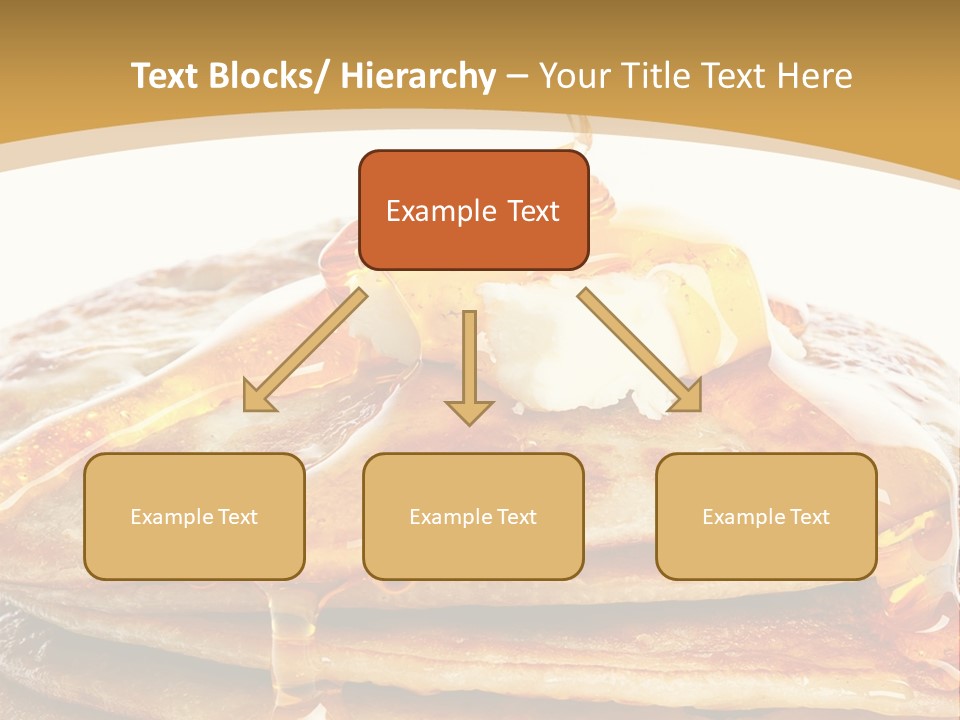 A Stack Of Pancakes With Syrup And Butter On Top PowerPoint Template