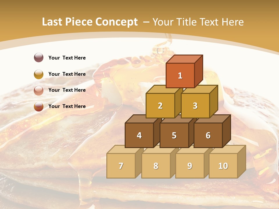A Stack Of Pancakes With Syrup And Butter On Top PowerPoint Template