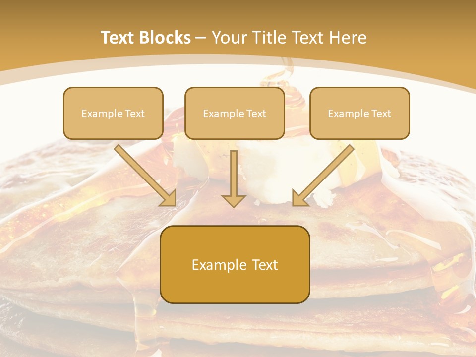 A Stack Of Pancakes With Syrup And Butter On Top PowerPoint Template