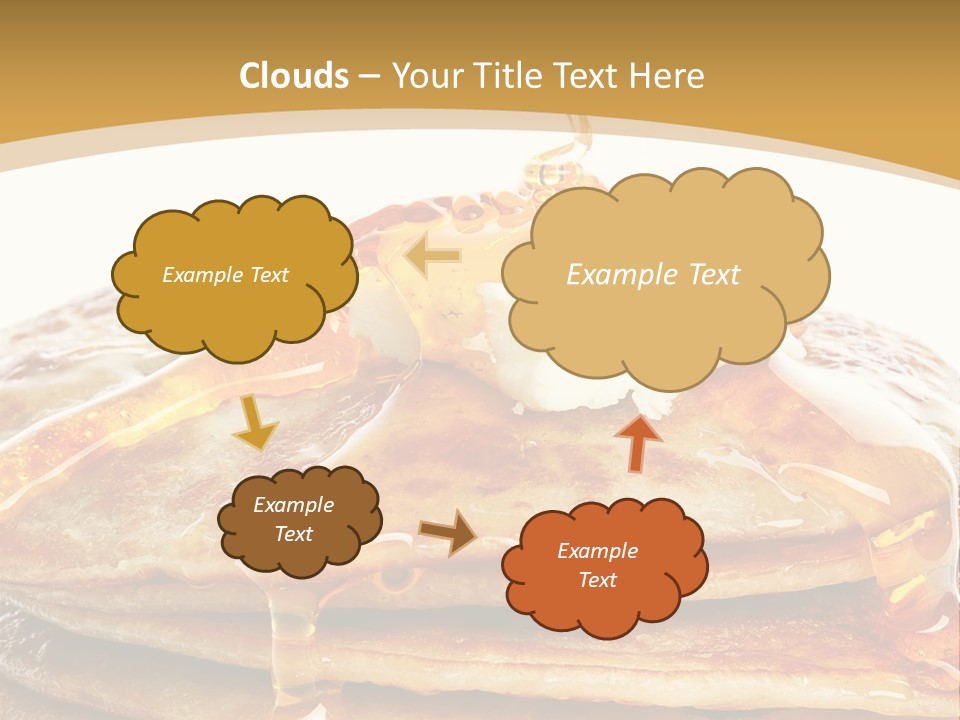 A Stack Of Pancakes With Syrup And Butter On Top PowerPoint Template