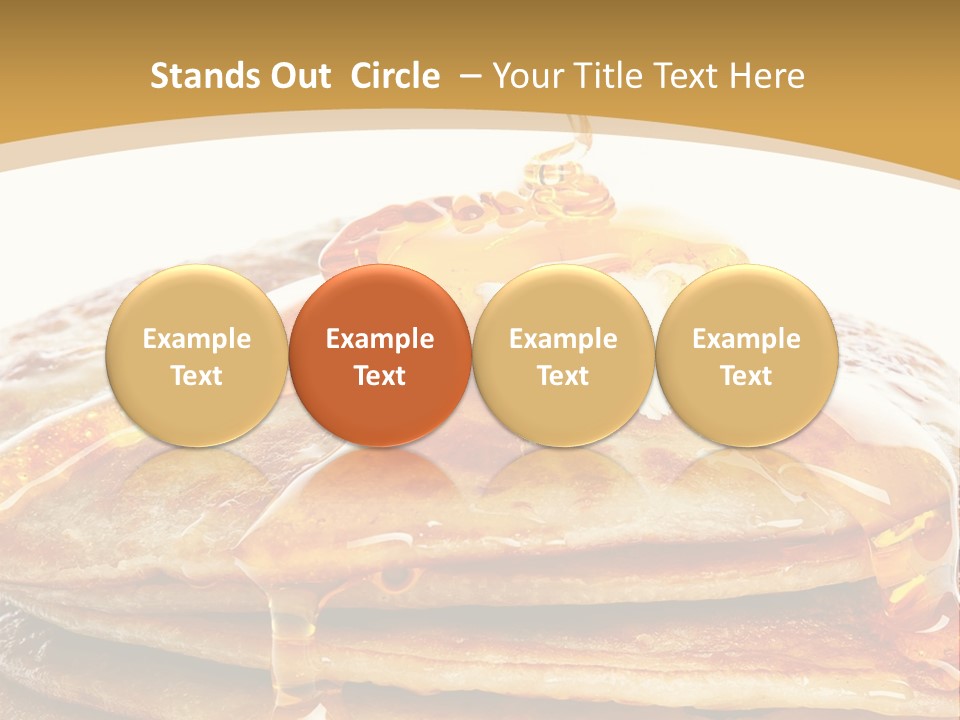 A Stack Of Pancakes With Syrup And Butter On Top PowerPoint Template