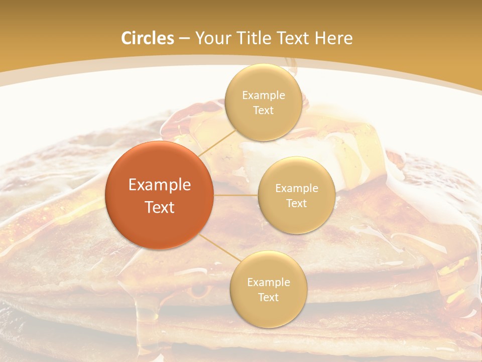 A Stack Of Pancakes With Syrup And Butter On Top PowerPoint Template