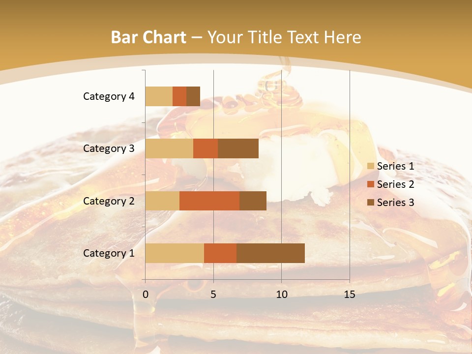 A Stack Of Pancakes With Syrup And Butter On Top PowerPoint Template