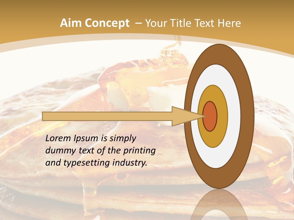 A Stack Of Pancakes With Syrup And Butter On Top PowerPoint Template