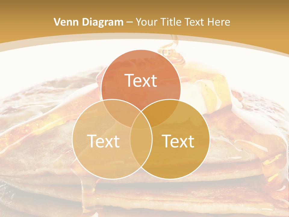 A Stack Of Pancakes With Syrup And Butter On Top PowerPoint Template