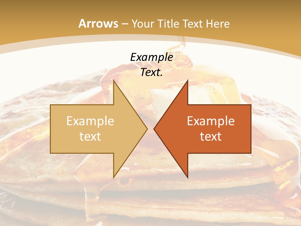 A Stack Of Pancakes With Syrup And Butter On Top PowerPoint Template