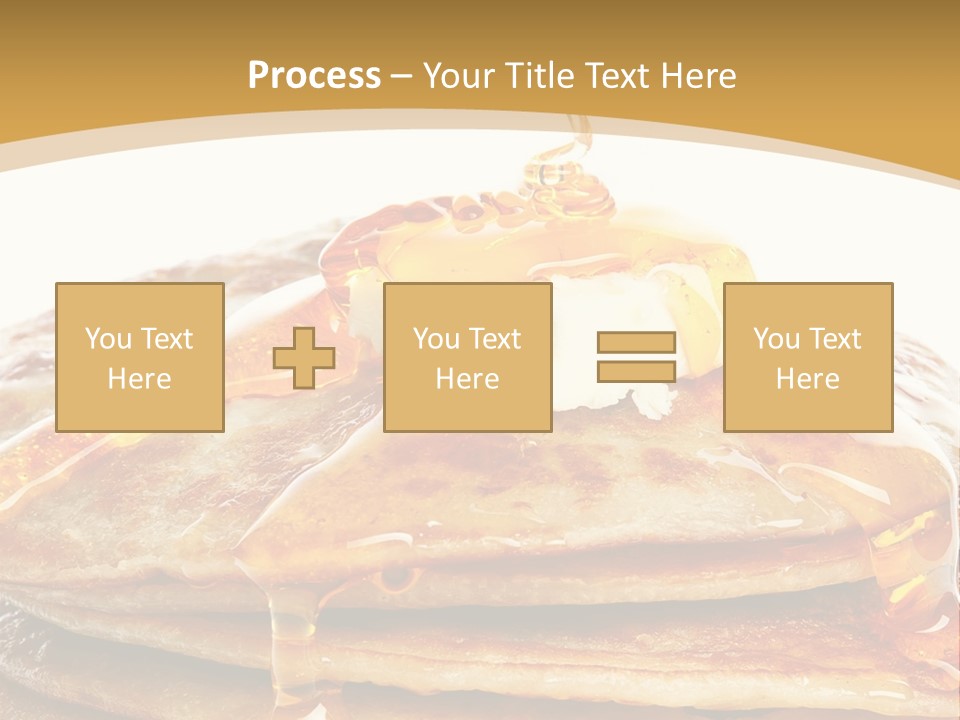 A Stack Of Pancakes With Syrup And Butter On Top PowerPoint Template