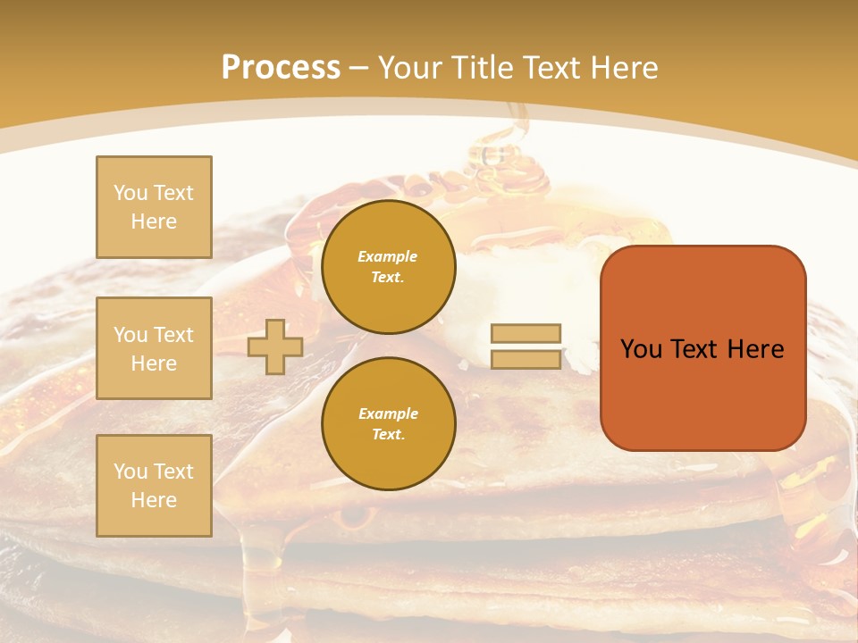 A Stack Of Pancakes With Syrup And Butter On Top PowerPoint Template