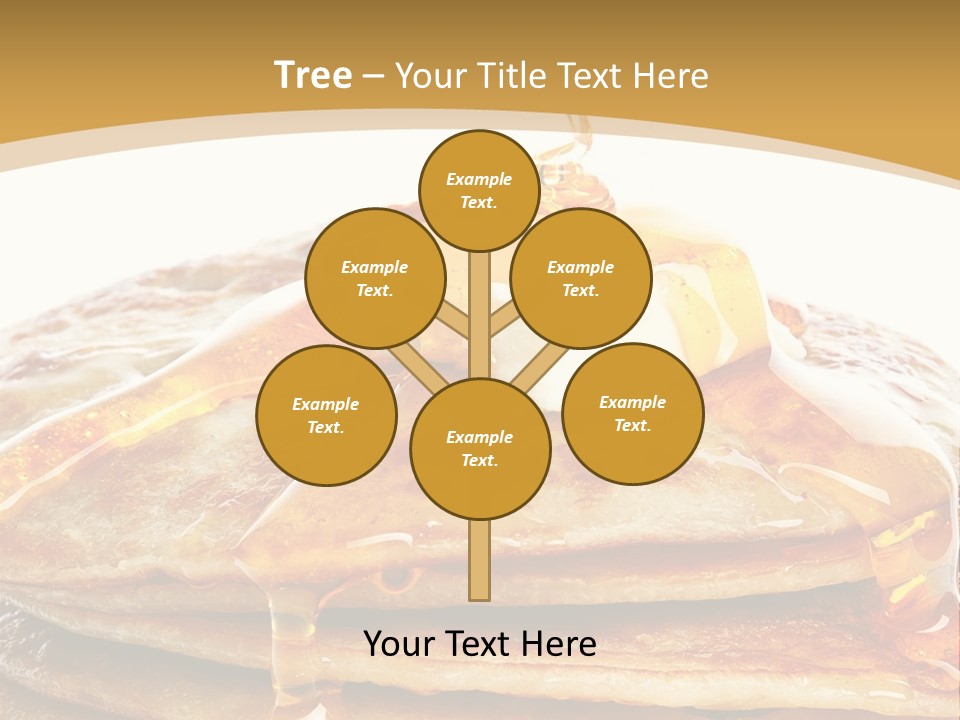 A Stack Of Pancakes With Syrup And Butter On Top PowerPoint Template