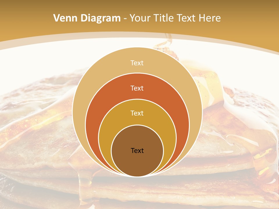 A Stack Of Pancakes With Syrup And Butter On Top PowerPoint Template