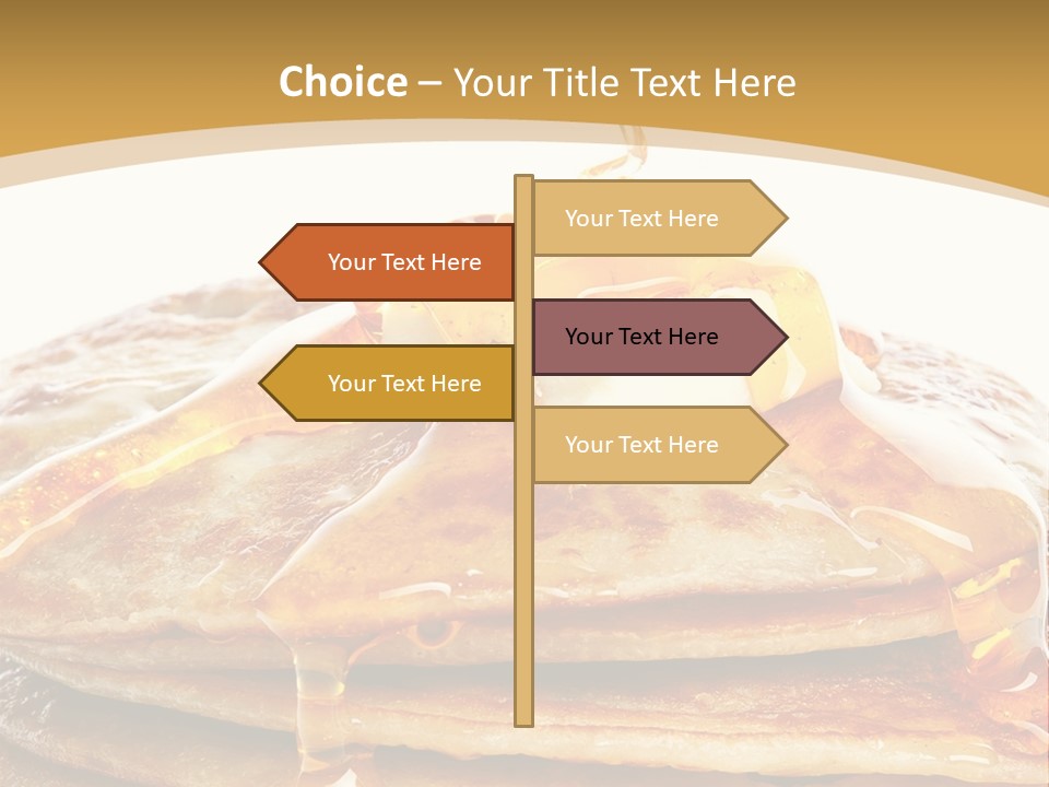 A Stack Of Pancakes With Syrup And Butter On Top PowerPoint Template