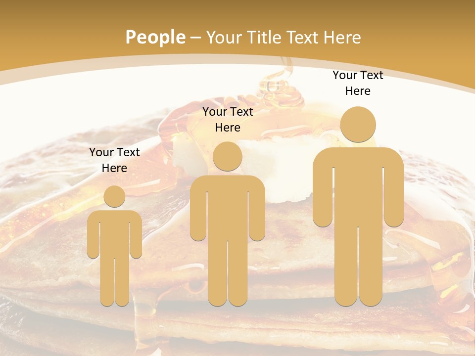 A Stack Of Pancakes With Syrup And Butter On Top PowerPoint Template