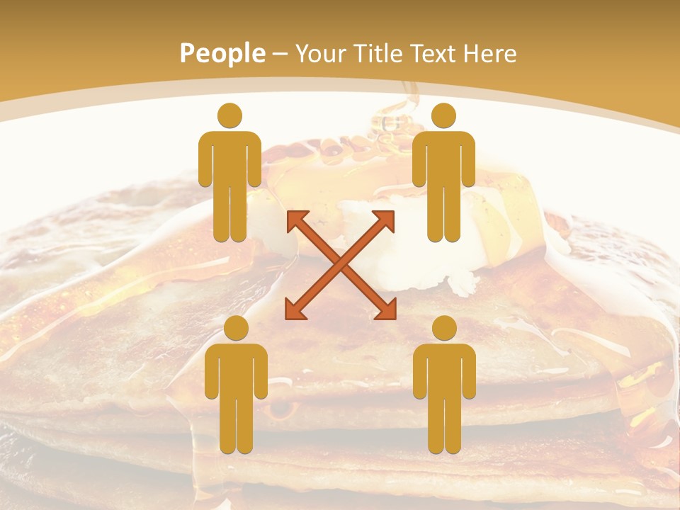 A Stack Of Pancakes With Syrup And Butter On Top PowerPoint Template
