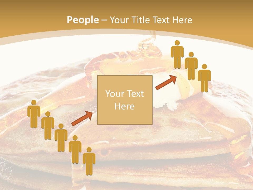 A Stack Of Pancakes With Syrup And Butter On Top PowerPoint Template