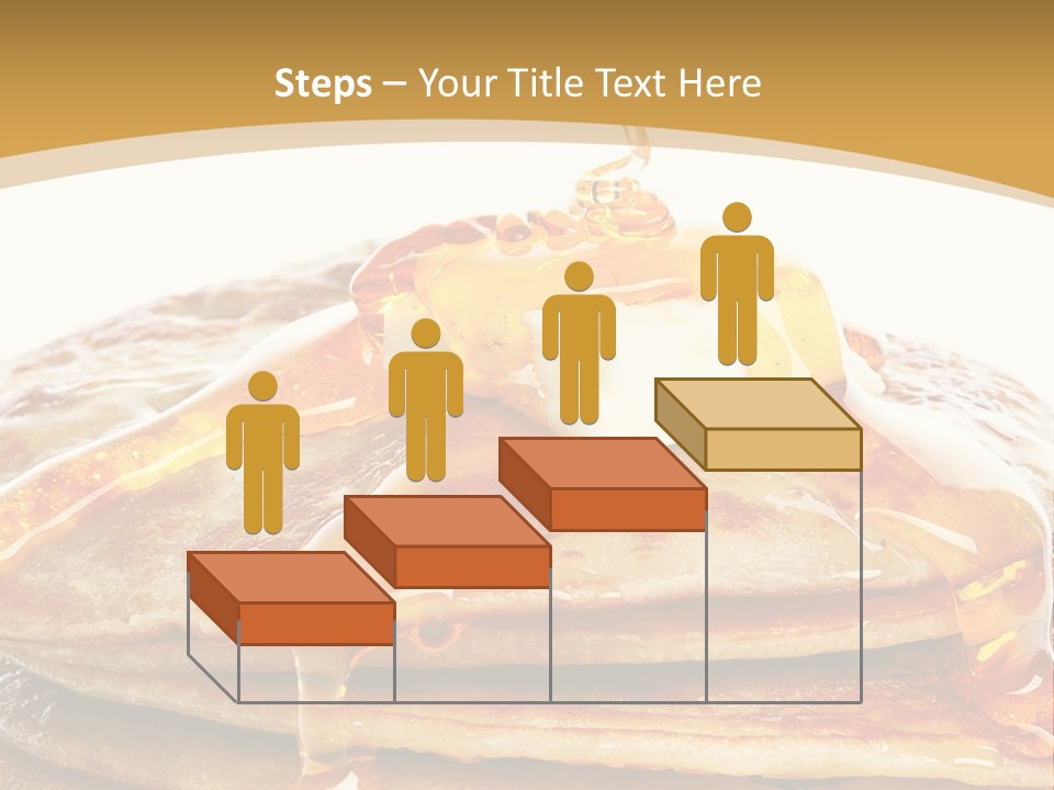 A Stack Of Pancakes With Syrup And Butter On Top PowerPoint Template