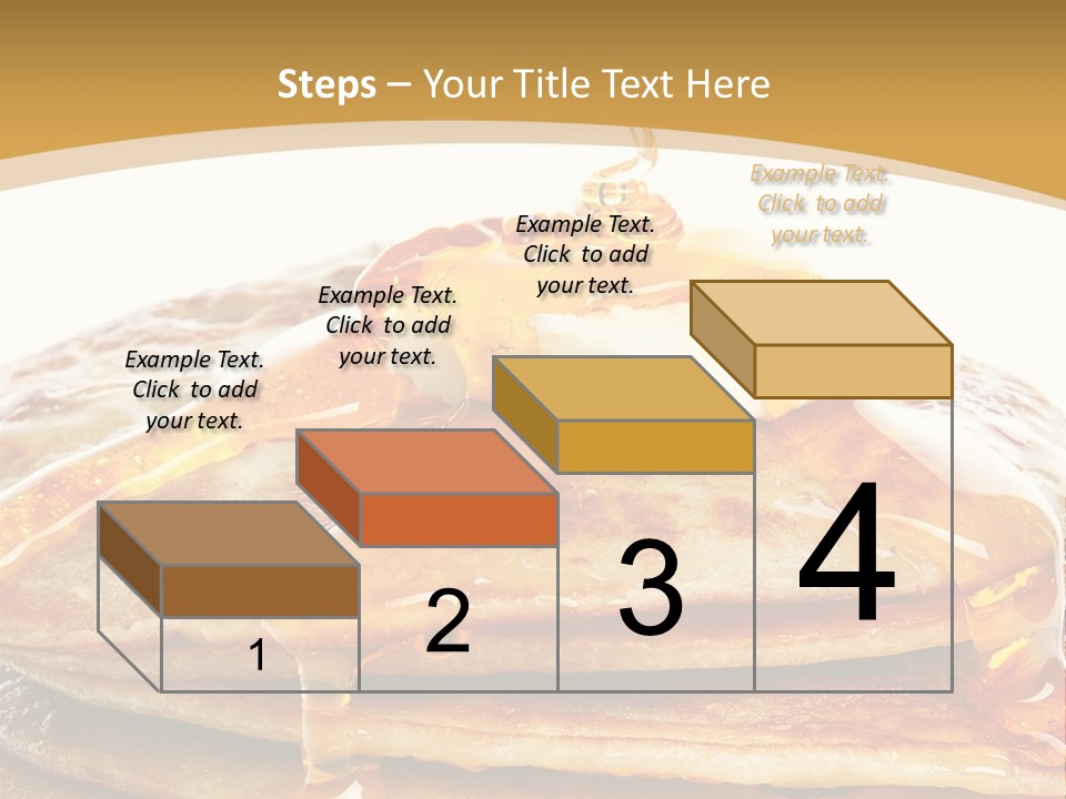 A Stack Of Pancakes With Syrup And Butter On Top PowerPoint Template