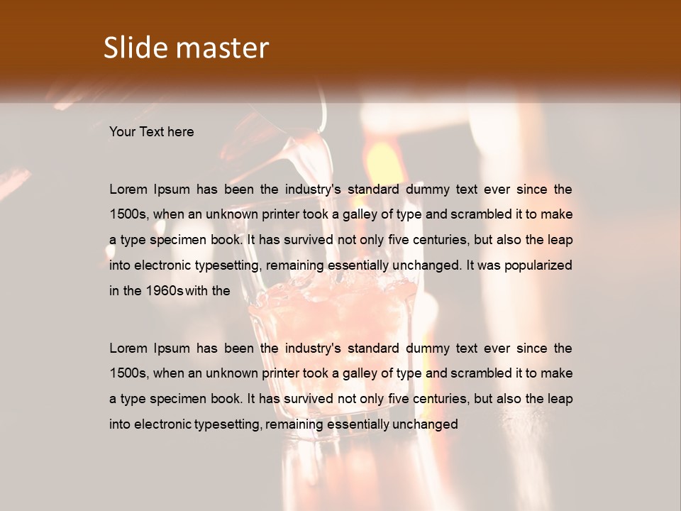 A Person Pouring A Drink Into A Glass PowerPoint Template