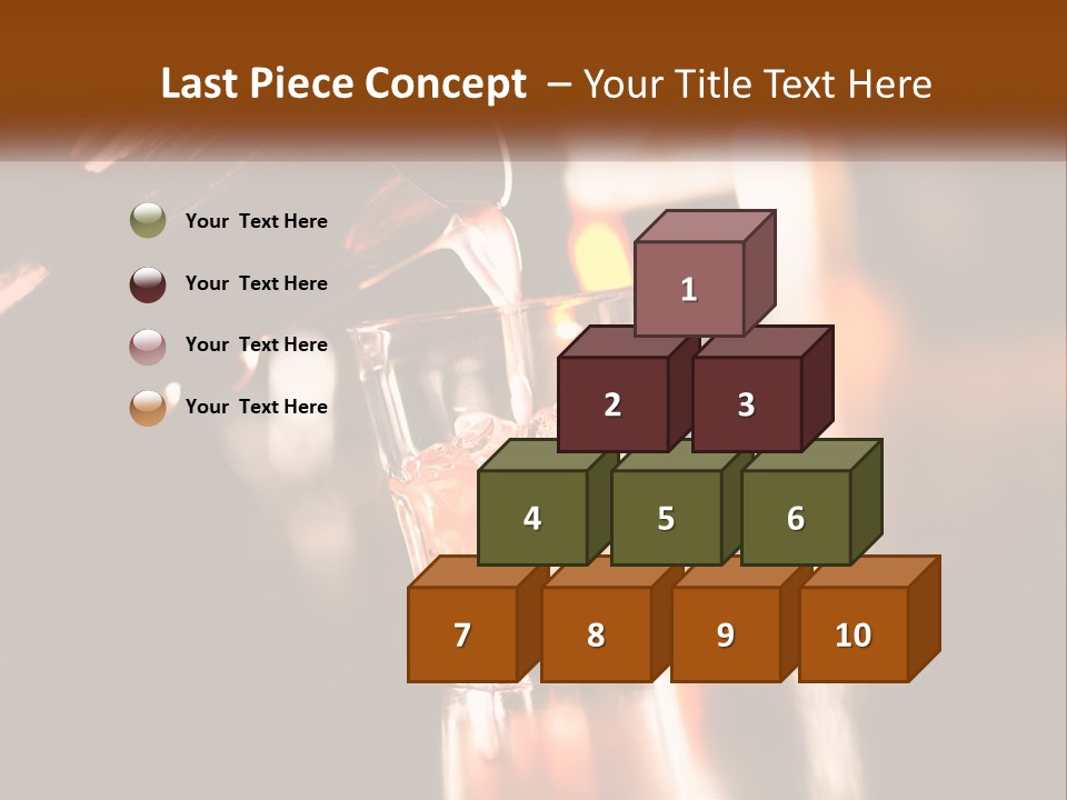 A Person Pouring A Drink Into A Glass PowerPoint Template
