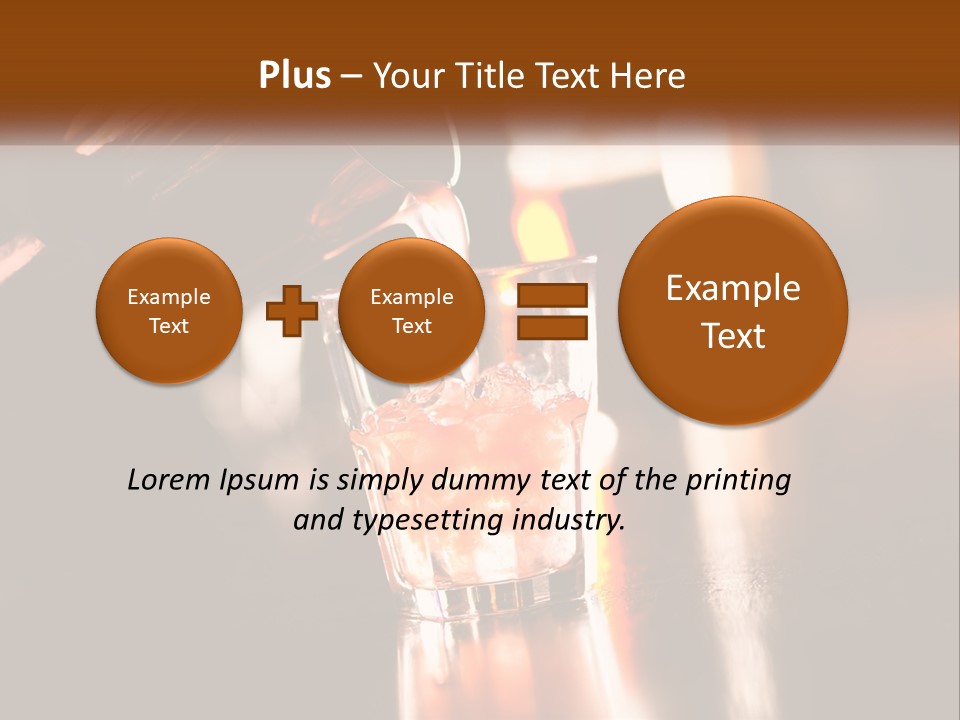 A Person Pouring A Drink Into A Glass PowerPoint Template