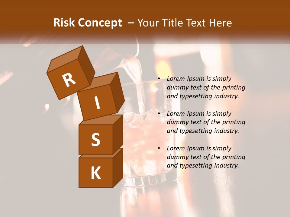 A Person Pouring A Drink Into A Glass PowerPoint Template