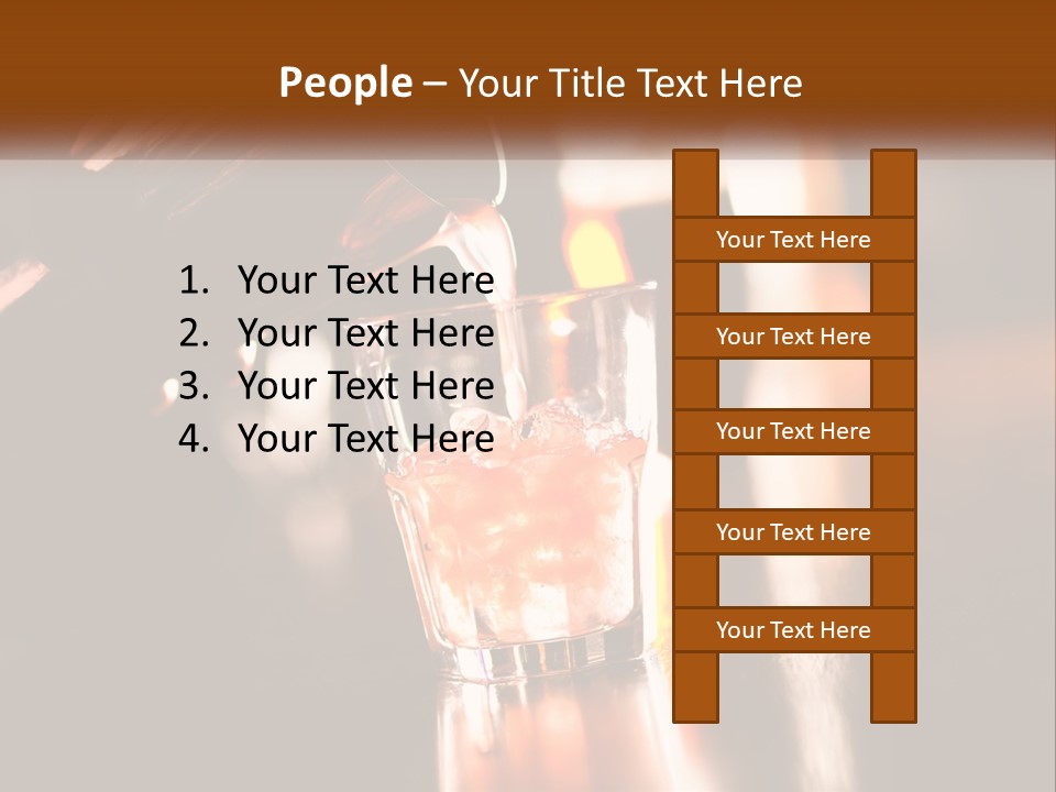 A Person Pouring A Drink Into A Glass PowerPoint Template