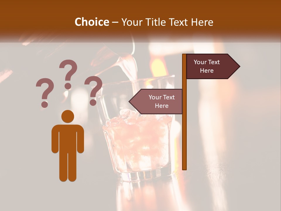 A Person Pouring A Drink Into A Glass PowerPoint Template