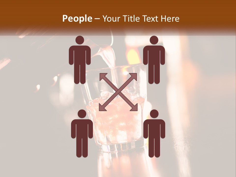 A Person Pouring A Drink Into A Glass PowerPoint Template