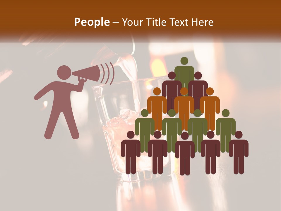A Person Pouring A Drink Into A Glass PowerPoint Template