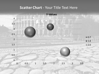 A Black And White Photo Of A Roman Collision PowerPoint Template