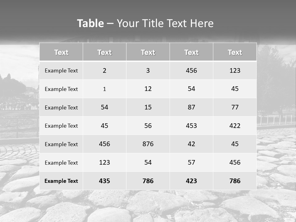 A Black And White Photo Of A Roman Collision PowerPoint Template