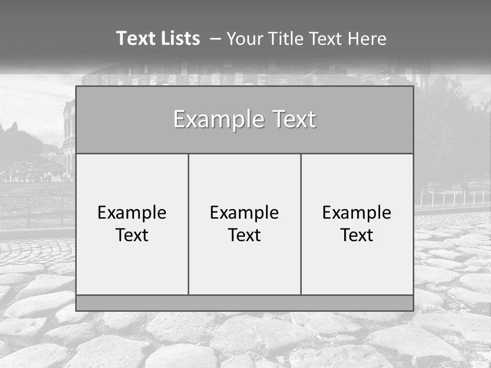 A Black And White Photo Of A Roman Collision PowerPoint Template