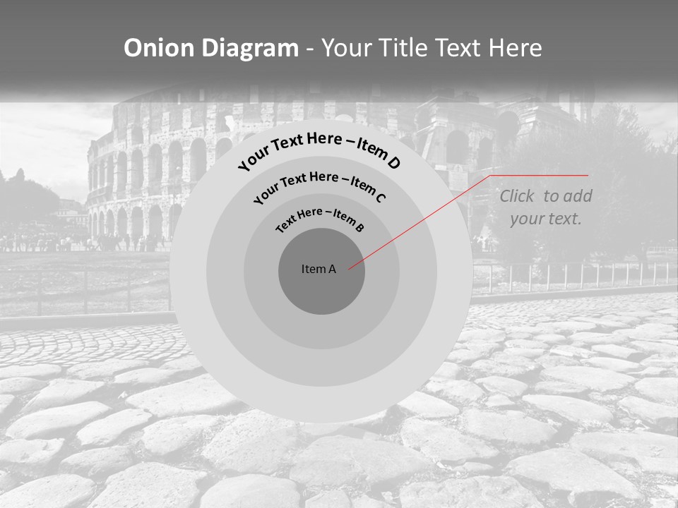 A Black And White Photo Of A Roman Collision PowerPoint Template