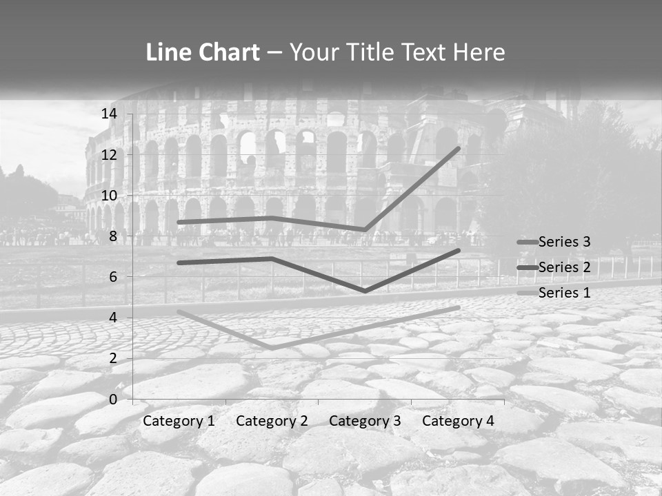 A Black And White Photo Of A Roman Collision PowerPoint Template