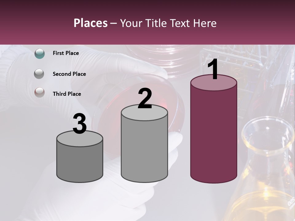 A Person In White Gloves Holding A Red Object PowerPoint Template