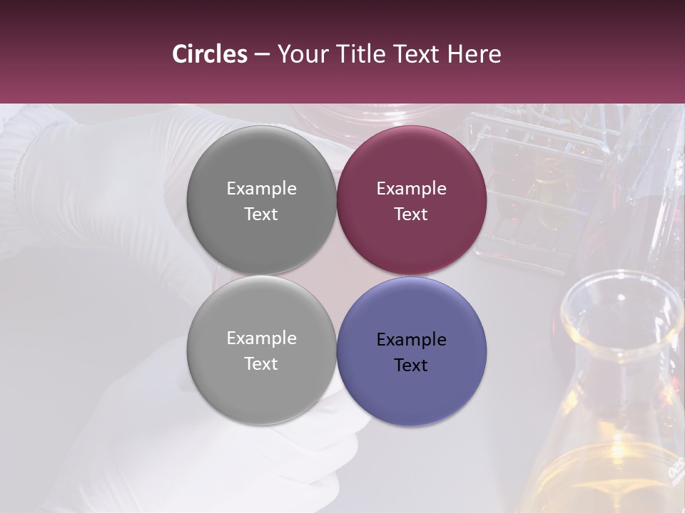 A Person In White Gloves Holding A Red Object PowerPoint Template