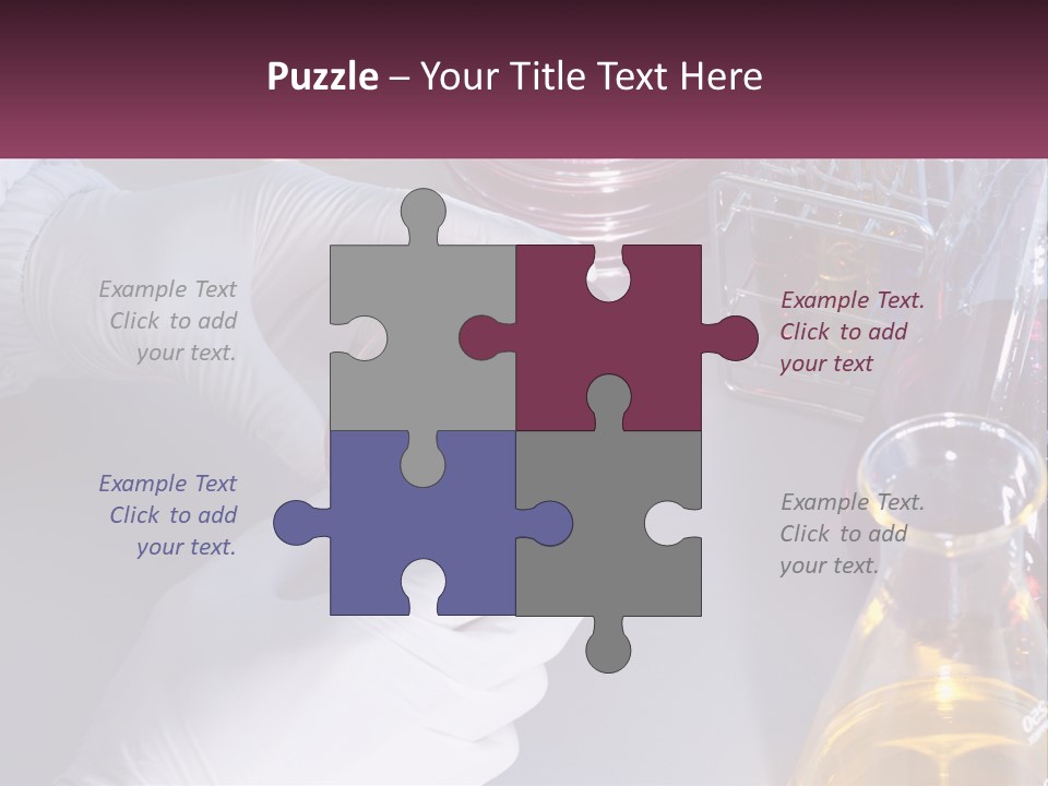 A Person In White Gloves Holding A Red Object PowerPoint Template