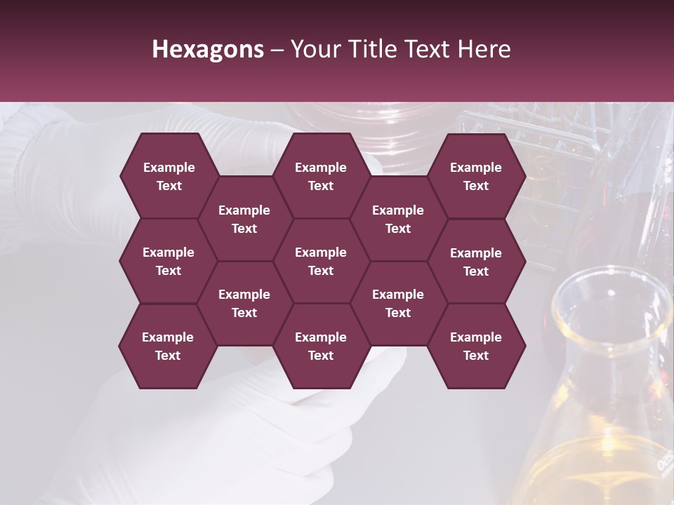 A Person In White Gloves Holding A Red Object PowerPoint Template