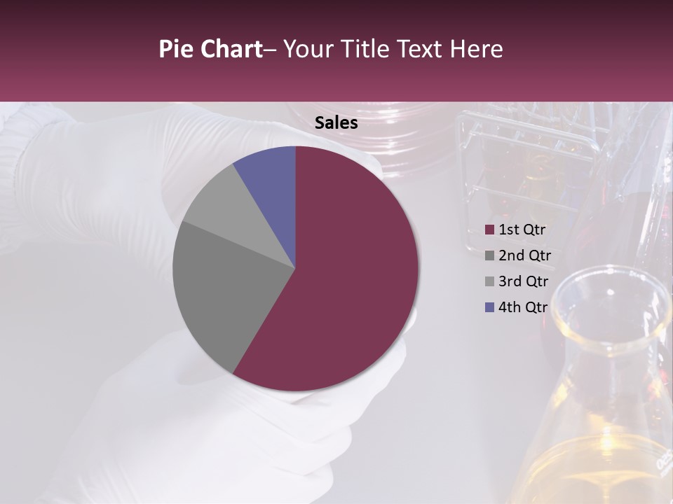 A Person In White Gloves Holding A Red Object PowerPoint Template