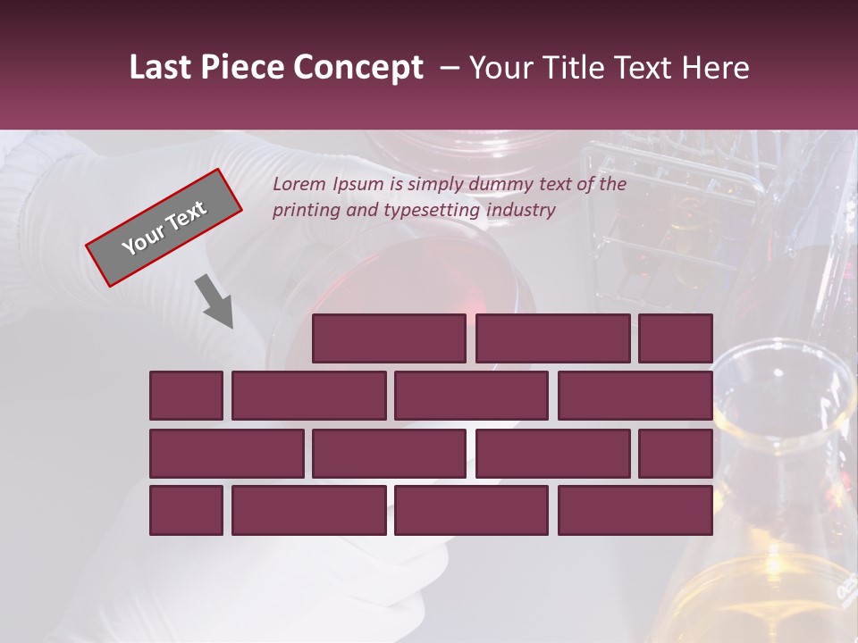 A Person In White Gloves Holding A Red Object PowerPoint Template
