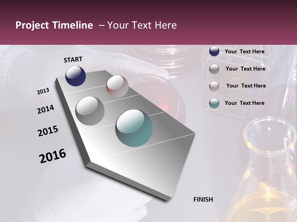 A Person In White Gloves Holding A Red Object PowerPoint Template