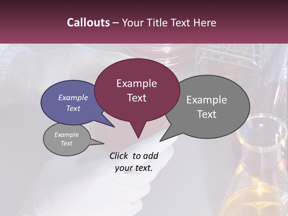 A Person In White Gloves Holding A Red Object PowerPoint Template