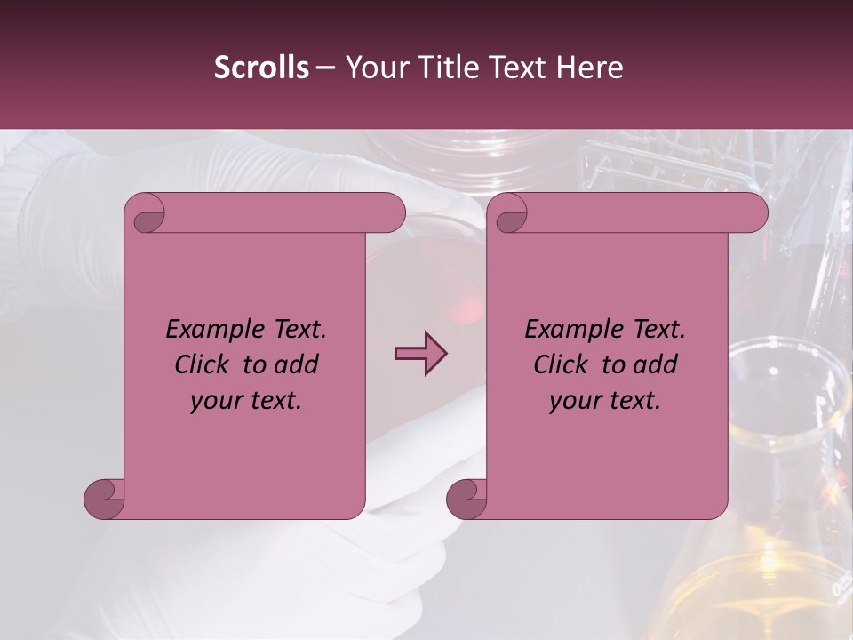 A Person In White Gloves Holding A Red Object PowerPoint Template