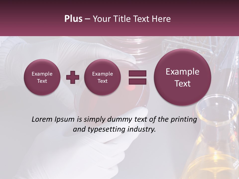 A Person In White Gloves Holding A Red Object PowerPoint Template