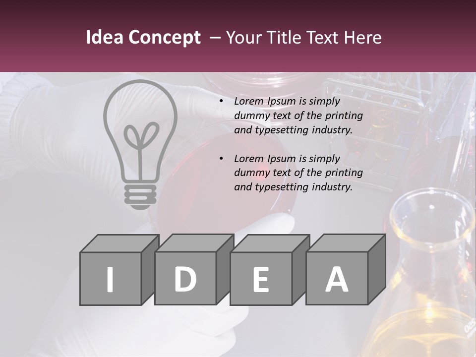 A Person In White Gloves Holding A Red Object PowerPoint Template