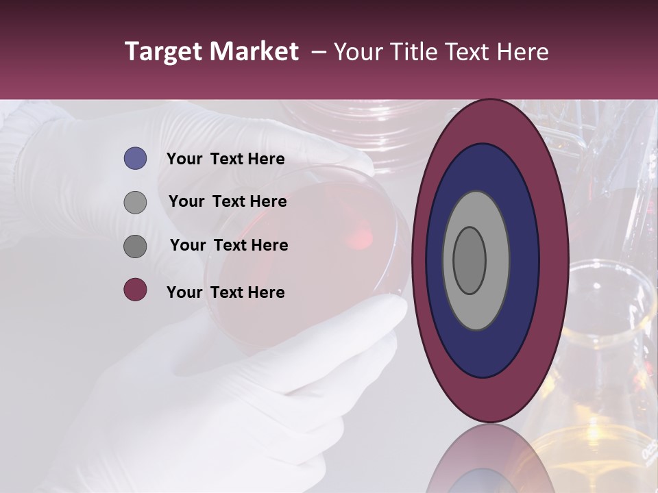 A Person In White Gloves Holding A Red Object PowerPoint Template