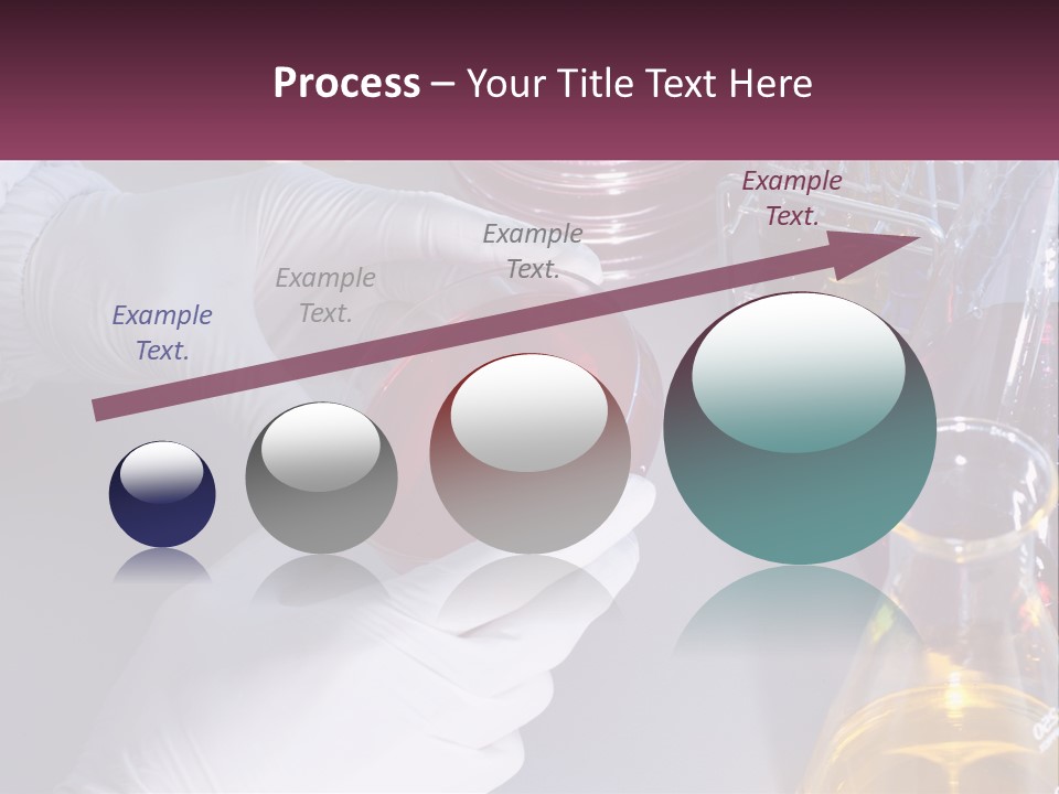A Person In White Gloves Holding A Red Object PowerPoint Template
