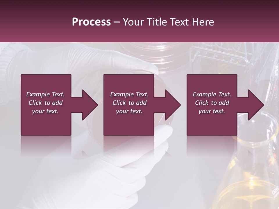 A Person In White Gloves Holding A Red Object PowerPoint Template