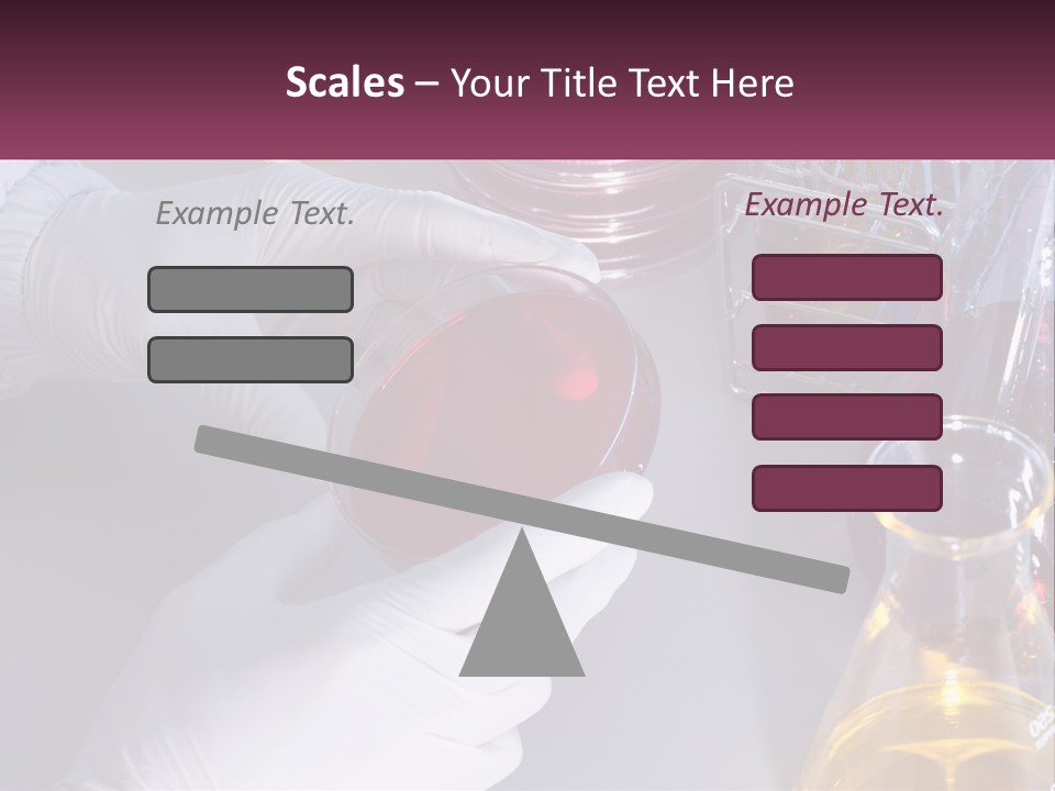 A Person In White Gloves Holding A Red Object PowerPoint Template