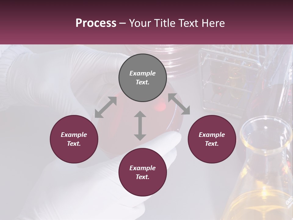 A Person In White Gloves Holding A Red Object PowerPoint Template