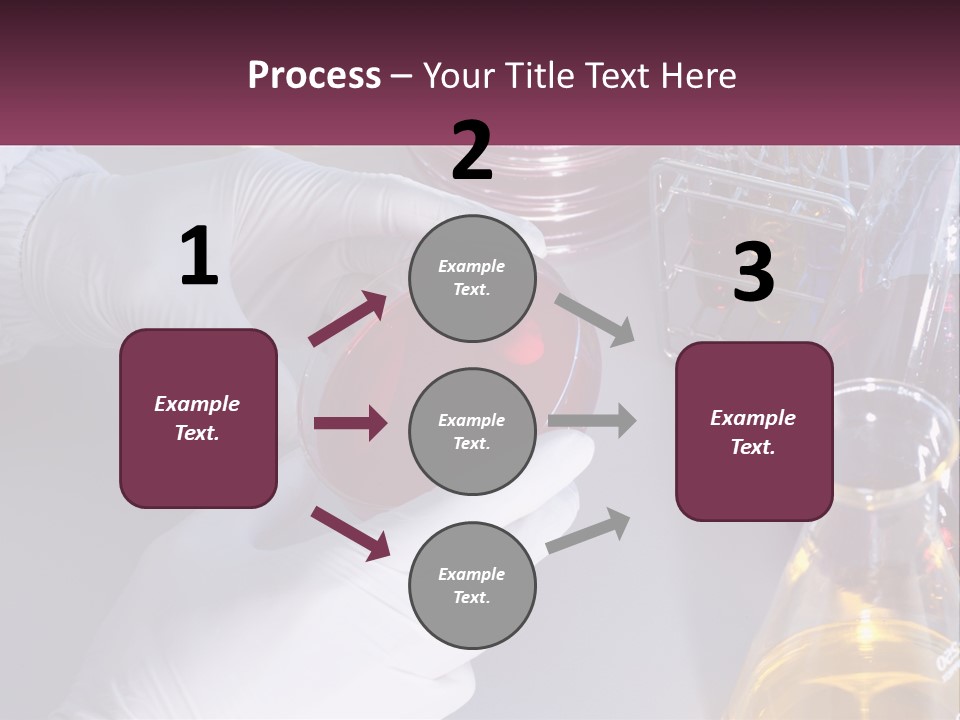 A Person In White Gloves Holding A Red Object PowerPoint Template